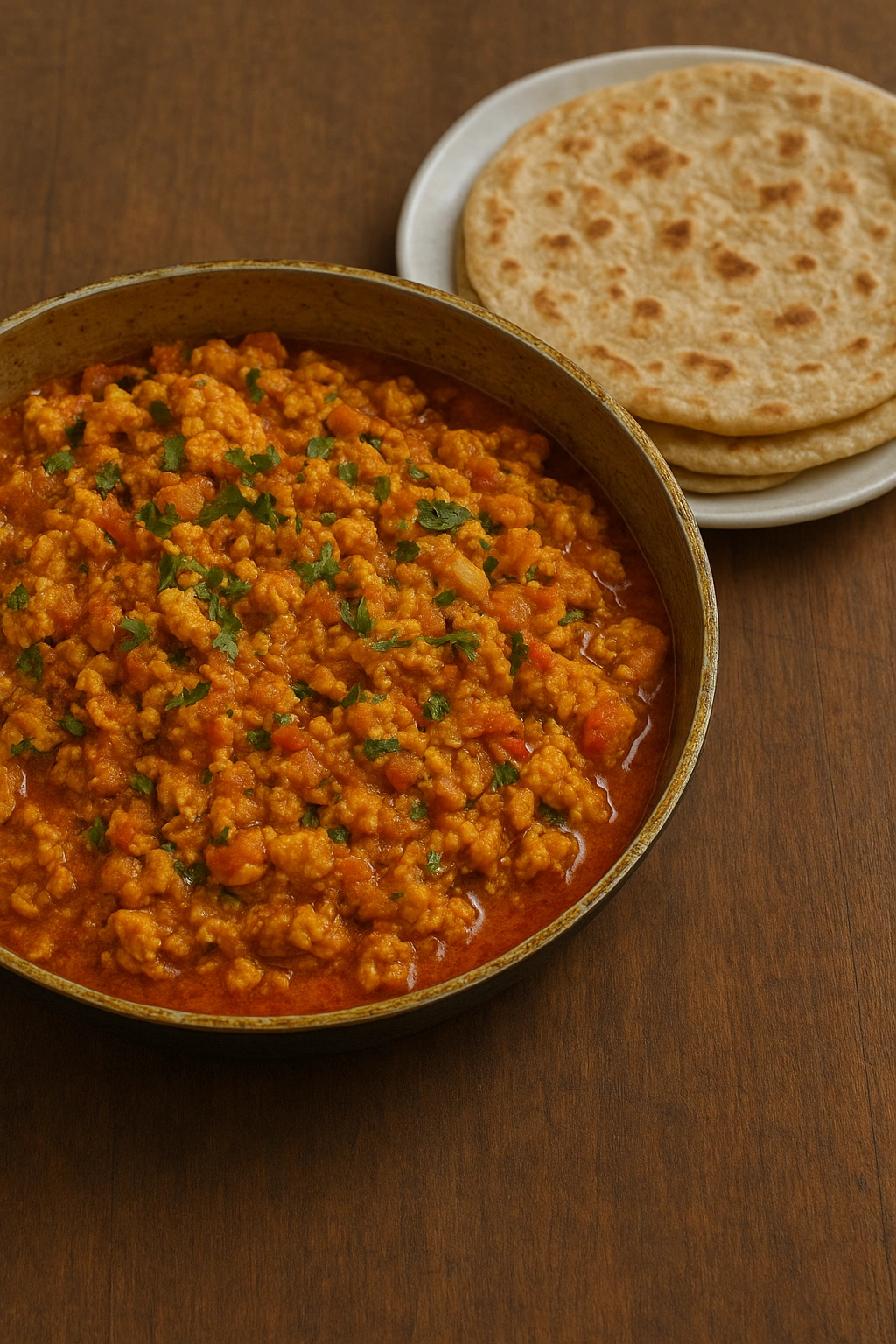 Anda Bhurji With Pratha Plain Anda Bhurji With Pratha Plain